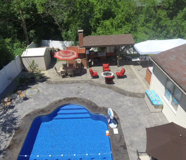 Stamped Concrete Pool Rochester NY