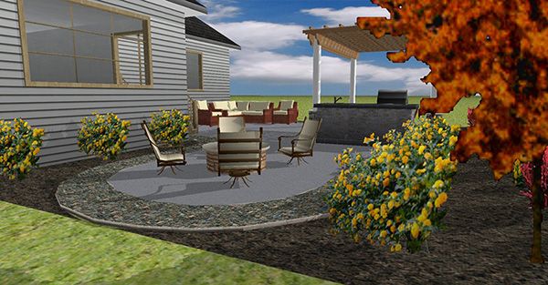 Stamped Concrete Patio Design